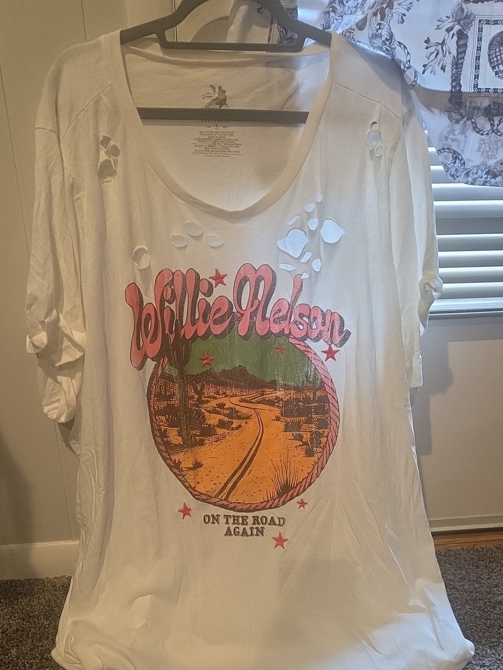 Zion Rootswear White Graphic Tee with Pink and Orange Print
